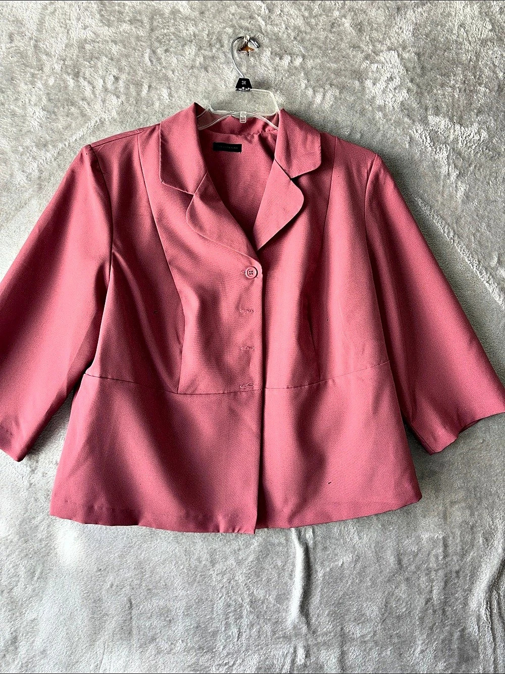 New Directions Dusty rose Pink & Purple Floral skirt & Jacket Set